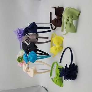 Headbands 12pc Lot Bows & Flowers Accessories